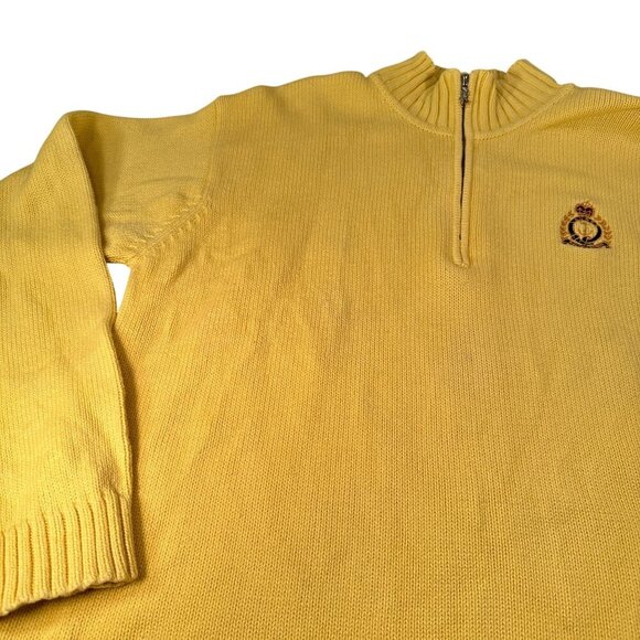 Ralph Lauren Nautical Lacoste Sweater Mens Vintage Embroidered Crest Classic - Picture 5 of 16
